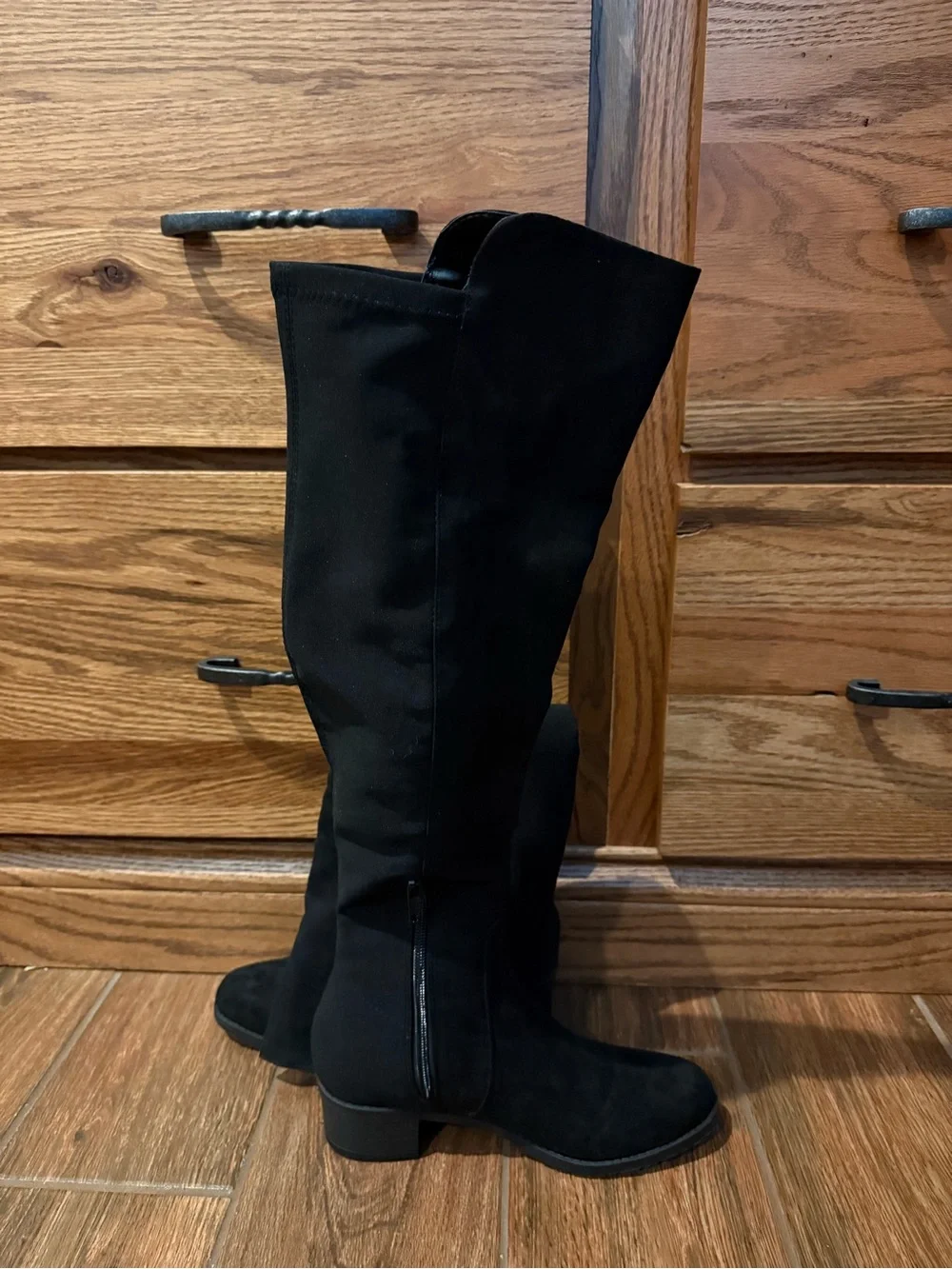 Unisa Black Over-the-Knee Stretch Boots